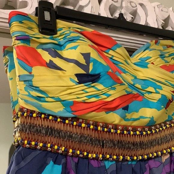 Tibi colorful strapless dress - Picture 2 of 6